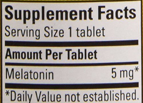 Suplemento sueño melatonina 5mg 90 tabletas Nature Made