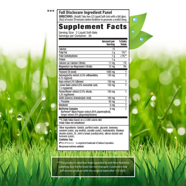 Version 1.0.0 Suplemento sueño melatonina GABA Irwin Naturals