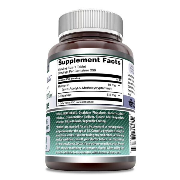 Suplemento sueño melatonina sin gluten hecho en usa