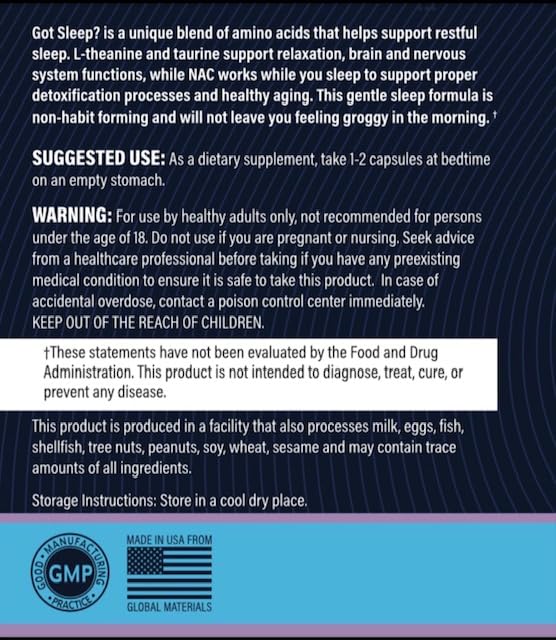 Suplemento para sueño no adictivo Got Sleep St. Jude's