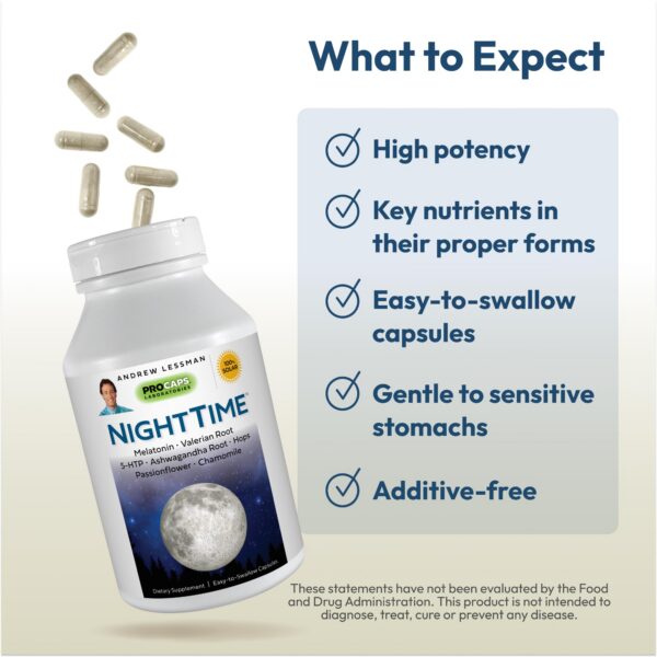 Suplemento para sueño suave Andrew Lessman 3mg melatonina