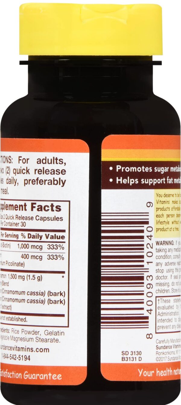 Suplemento Sundance Ultra Canela para Metabolismo