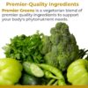 Suplemento super greens Premier Research Labs ingredientes naturales saludables