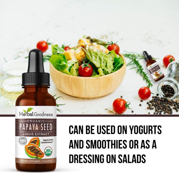 Suplemento superalimento semillas de papaya en cápsulas