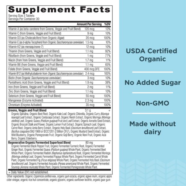 Version 1.0.0 Suplemento de SuperGreens para energía y digestión