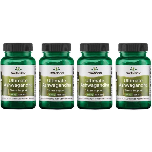 Suplemento Swanson Ashwagandha KSM-66 60 cápsulas vegetales