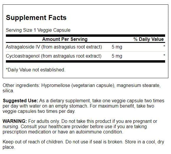 Suplemento Swanson cápsulas vegetales fórmula telómero bienestar celular