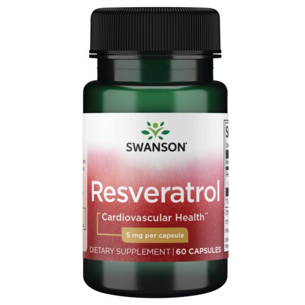 Version 1.0.0 Suplemento Swanson Resveratrol 5 mg 60 cápsulas antioxidante natural