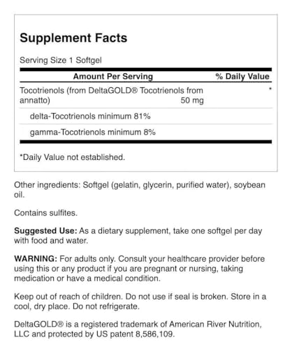 Suplemento Swanson tocotrienoles vitamina e salud colesterol