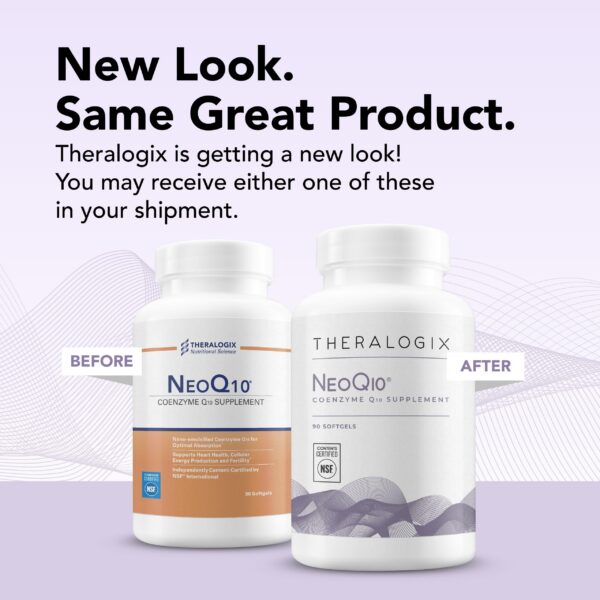 Suplemento Theralogix NeoQ10 coenzima Q10 antioxidante fertilidad 90 softgels