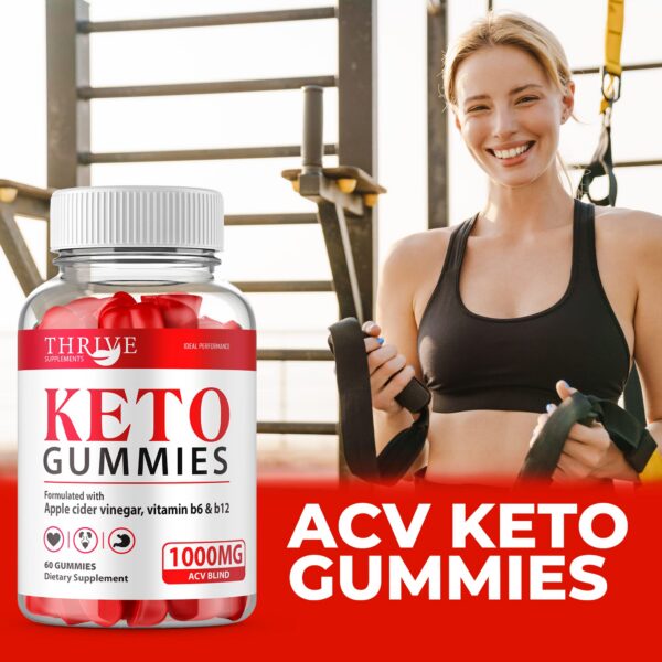 Suplemento Thrive Ketos gomitas acv botella 60 piezas