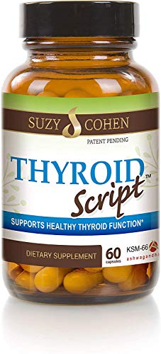 Suplemento Thyroid Script Suzy Cohen cápsulas apoyo tiroides