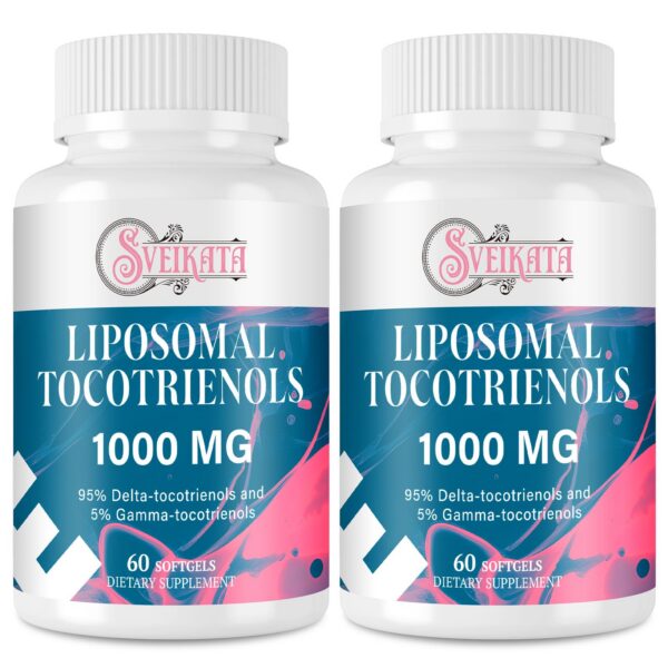 Suplemento tocotrienoles liposomal Sveikata 1000mg botella