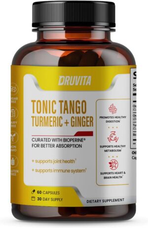 Suplemento Tonic Tango cápsulas de cúrcuma y jengibre