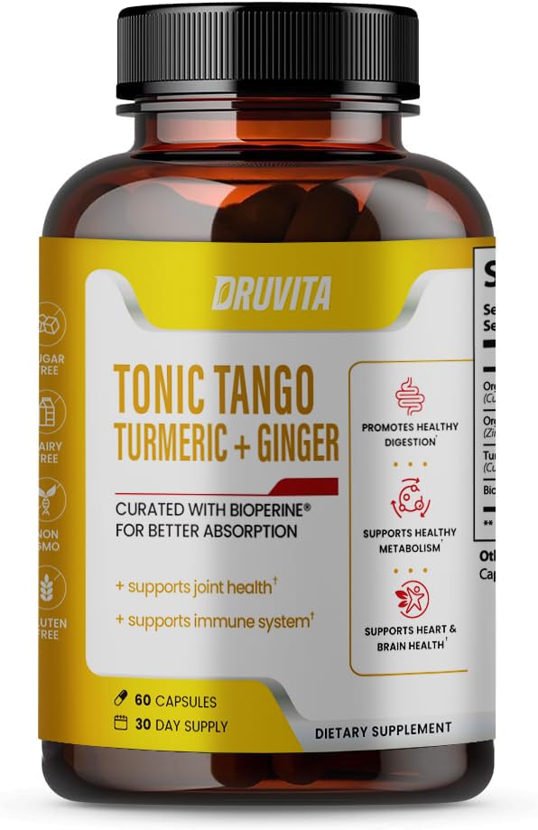 Suplemento Tonic Tango cápsulas de cúrcuma y jengibre
