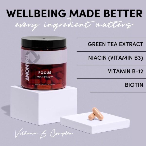 Suplemento Tranont Focus vitaminas B con extractos naturales