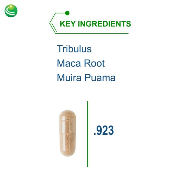 Suplemento con tribulus, maca y muira puama para hombres