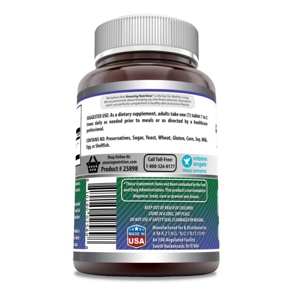 Suplemento Tribulus normas GMP etiqueta del producto Amazing Nutrition
