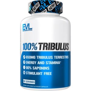 Suplemento Tribulus Terrestris 90% saponinas Evlution frasco