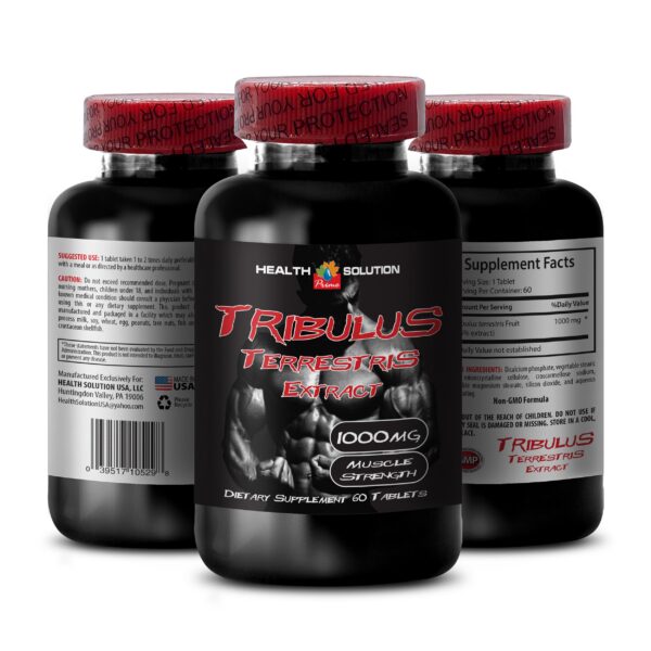 Version 1.0.0 Botella de suplemento Tribulus Terrestris 60 cápsulas Healthy Supplements