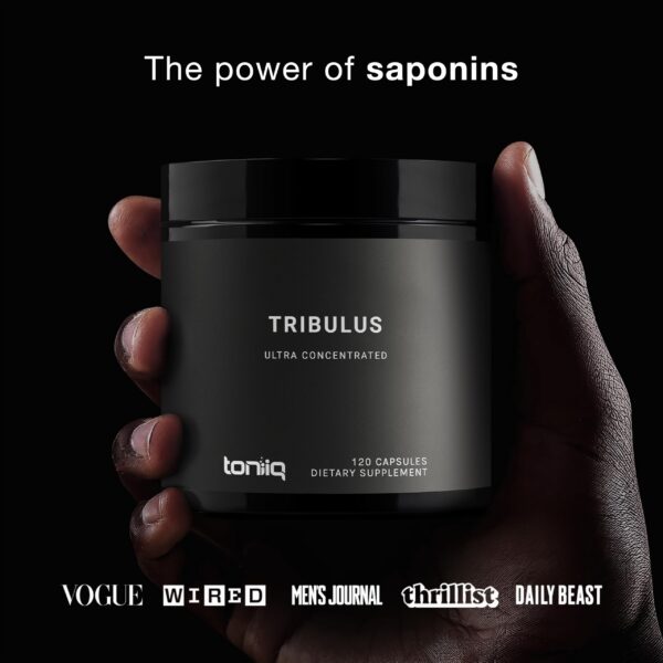 Version 1.0.0 Suplemento de Tribulus Terrestris Toniiq envase frontal