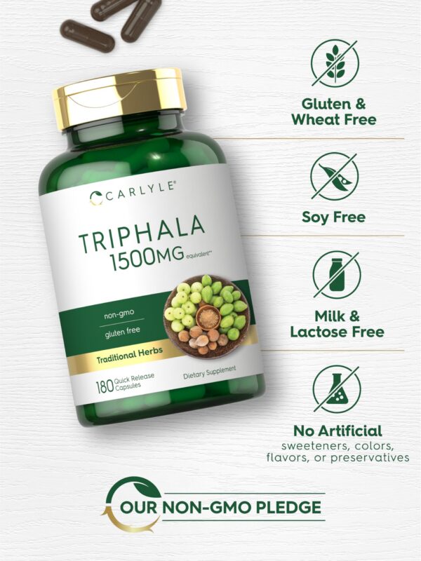 Version 1.0.0 Suplemento Triphala mezcla tradicional de hierbas