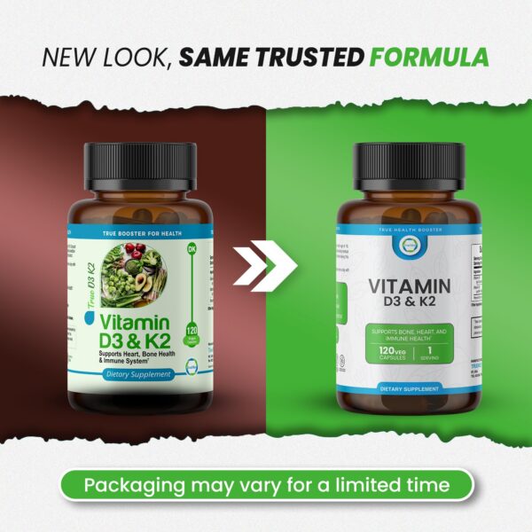 Suplemento Truemed vitamina D3 y K2 caja frontal