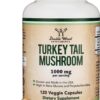 Suplemento Turkey Tail libre de gluten y non-GMO 120 cápsulas Double Wood