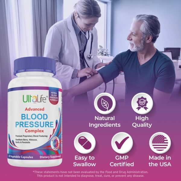 Suplemento ULTALIFE presión arterial lado de la caja