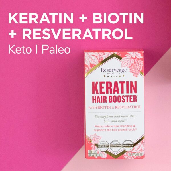 Suplemento para uñas y cabello Reserveage Nutrition con keratina