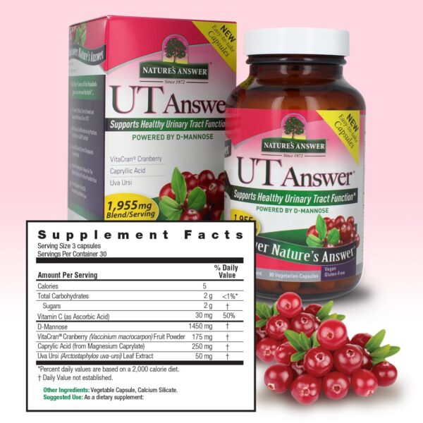 Suplemento urinary tract support Nature's Answer 90 cápsulas