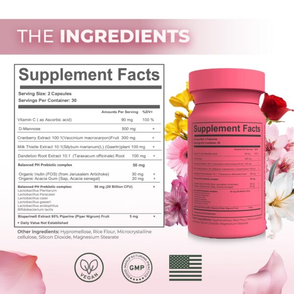 Suplemento vaginal con prebióticos y vitamina C YELLA WELLNESS