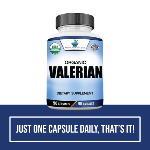 suplemento valeriana orgánico sin gluten ni gmo