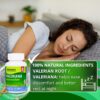 Suplemento de valeriana peruana para relajación y noche