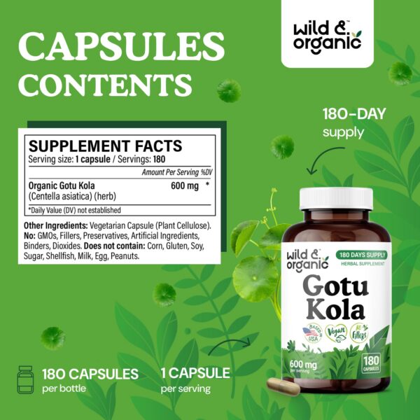 Version 1.0.0 Suplemento vegano de gotu kola sin rellenos ni OMG