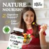 Suplemento vegano de alcachofa para digestión y salud del hígado