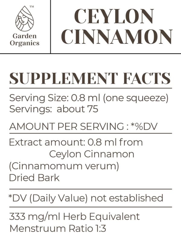suplemento vegano canela de ceilán sin aditivos