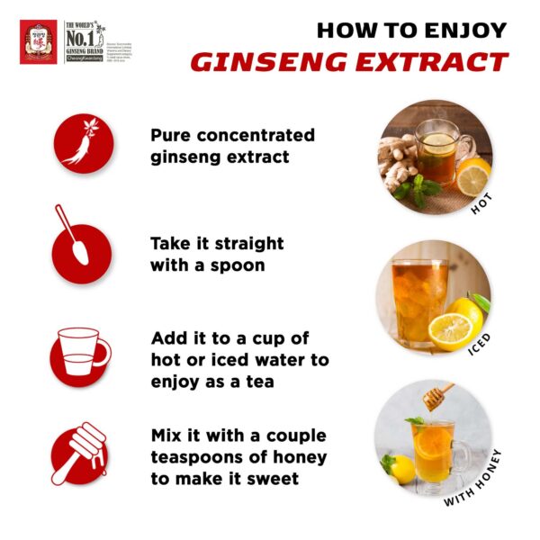 Suplemento vegano ginseng rojo coreano para bienestar