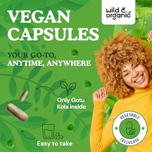 Suplemento vegano de Gotu Kola sin rellenos