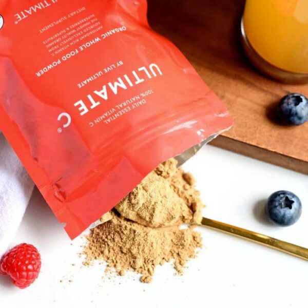 Version 1.0.0 Suplemento vegano Live Ultimate polvo vitamina C sin gluten no GMO