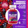 Suplemento vegano de melatonina para adultos con sabor frutal