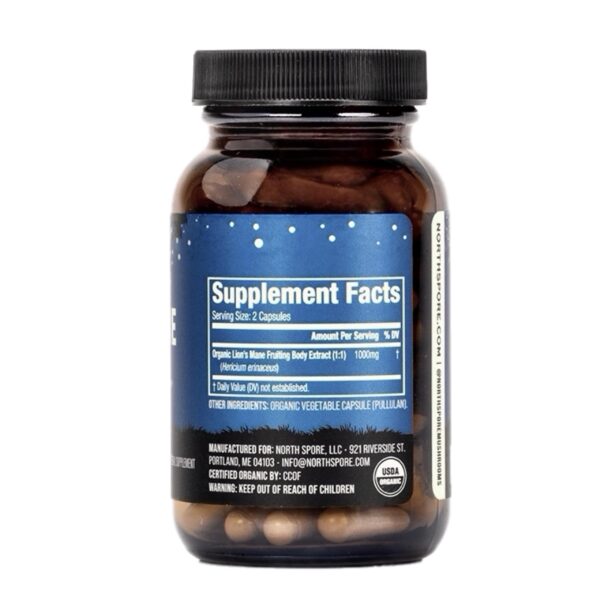 Suplemento vegano North Spore Melena de León sin gluten