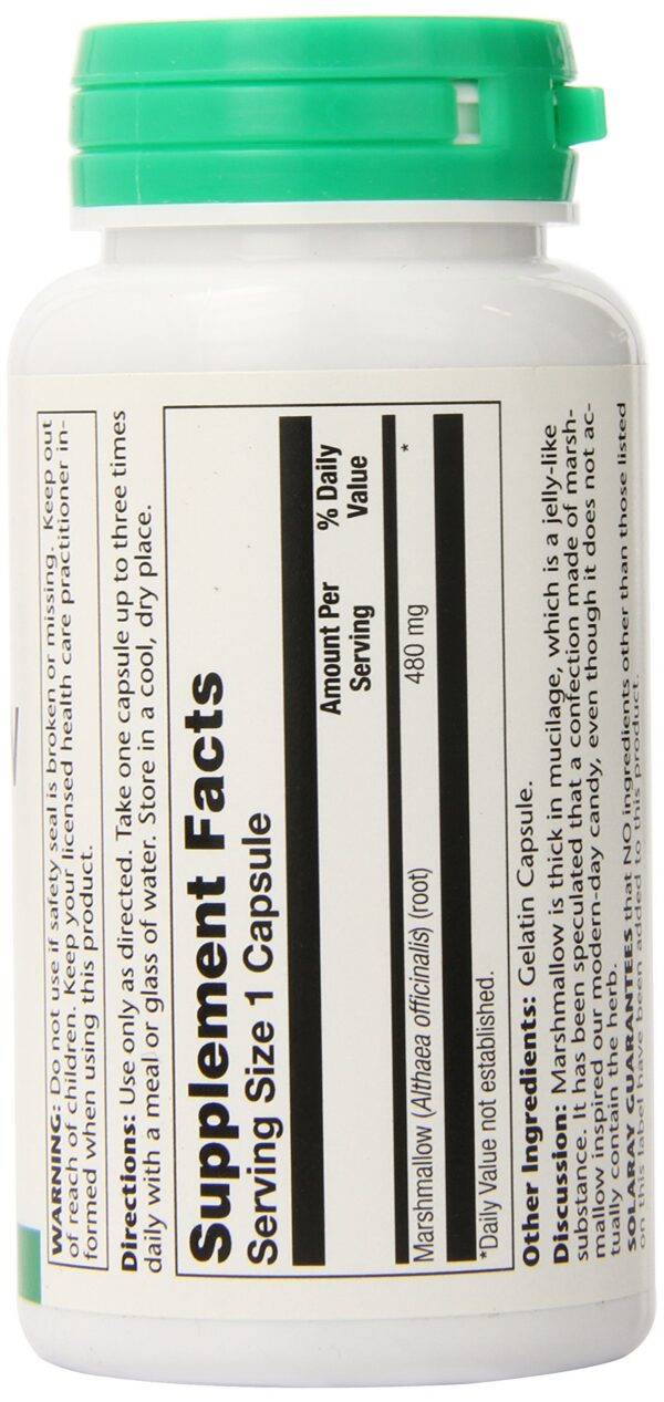 Suplemento vegano con raíz de malvavisco SOLARAY