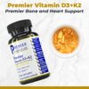 Suplemento vegano vitamina d3 k2 premier research labs
