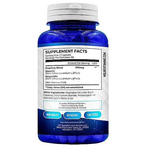 Suplemento vegetal Diosmin y Hesperidin para salud circulatoria