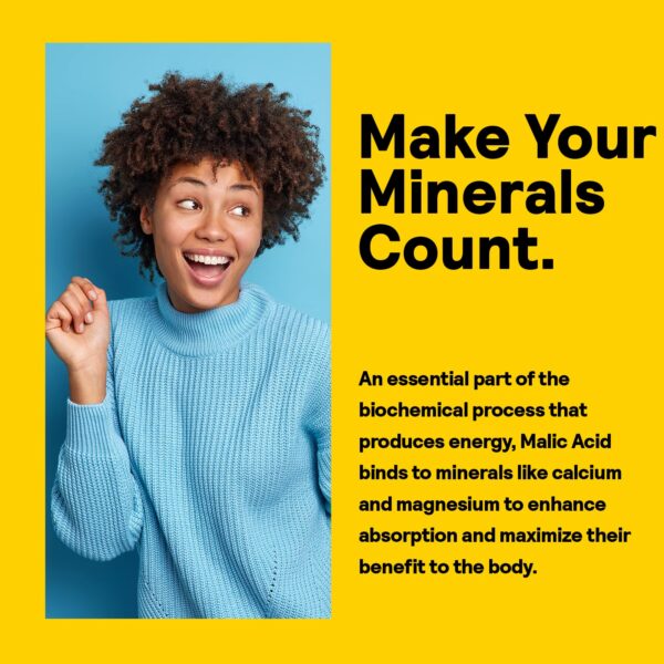 Suplemento vegetariano ácido málico Nature's Life 800 mg