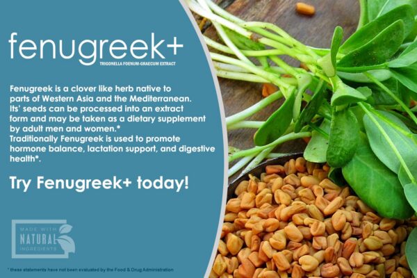 Suplemento VH Nutrition Fenogreco+ para aumento natural de leche