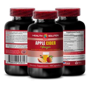 Suplemento vinagre de sidra cabello con kelp y espirulina