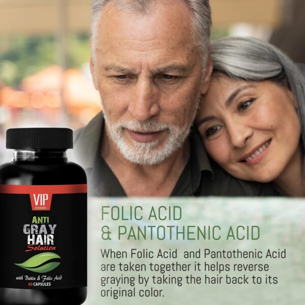 Suplemento anti-canas VIP VITAMINS ácido fólico y biotina