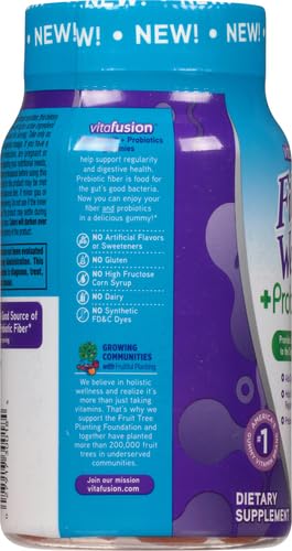 Suplemento Vitafusion Fiber Well para salud intestinal